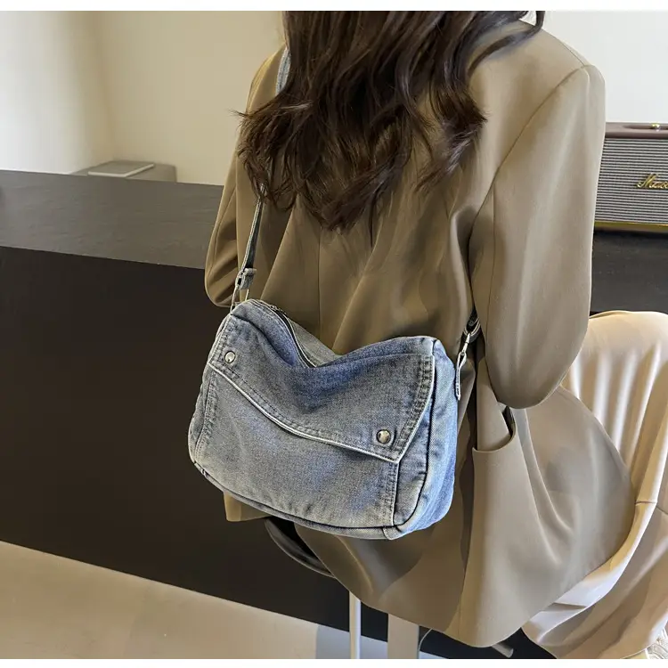 Vintage Denim Crossbody Bag Women 2024 New — feature 29