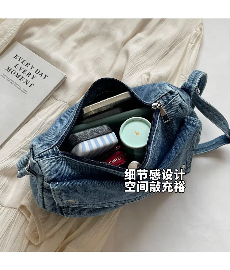 Vintage Denim Crossbody Bag Women 2024 New — feature 8