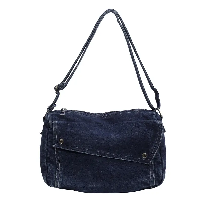 Vintage Denim Crossbody Bag Women 2024 New - Image 2