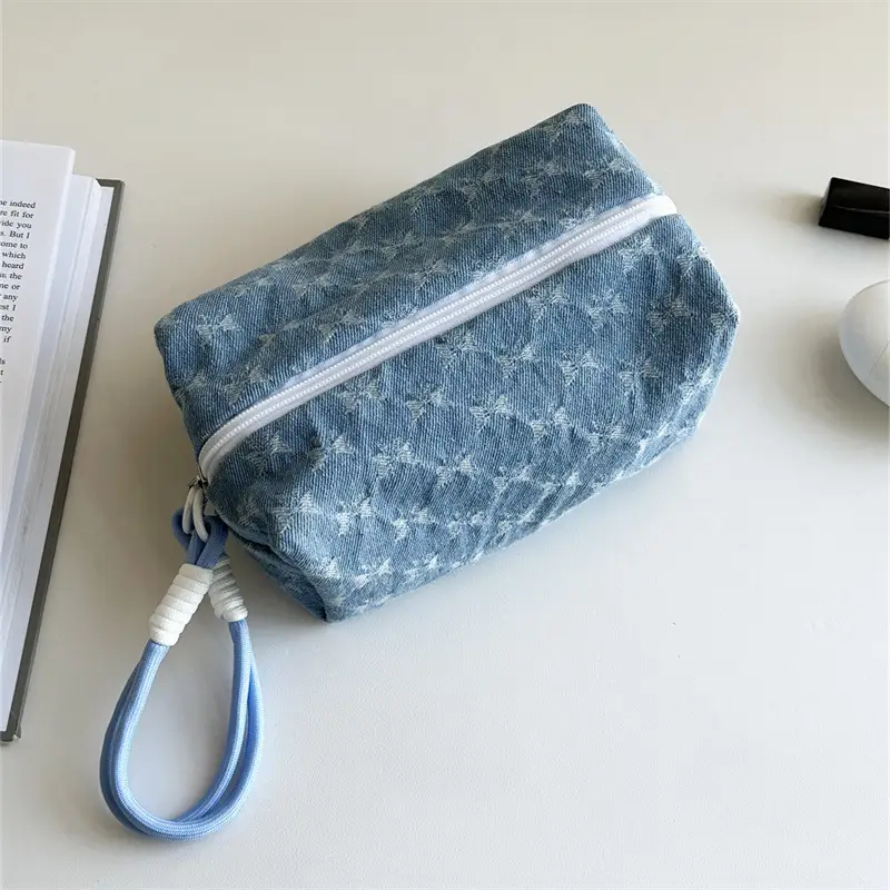 Pink Plush Cosmetic Storage Bag Travel Wash