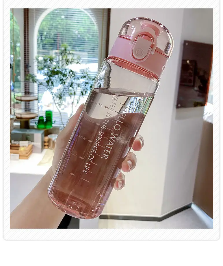 Summer Sports Student Water Bottle, High Aesthetic Value, Popular on Instagram, Large Capacity, Trendy Outdoor Portable High-Temperature Resistant Plastic Cup — feature 16
