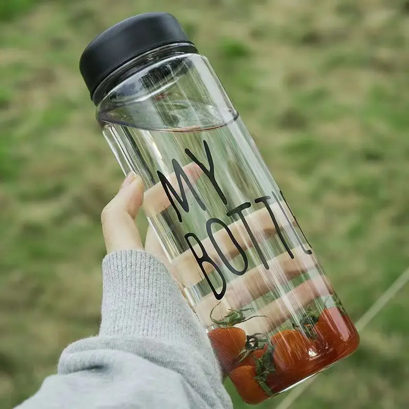 Summer Sports Student Water Bottle, High Aesthetic Value, Popular on Instagram, Large Capacity, Trendy Outdoor Portable High-Temperature Resistant Plastic Cup - Image 9