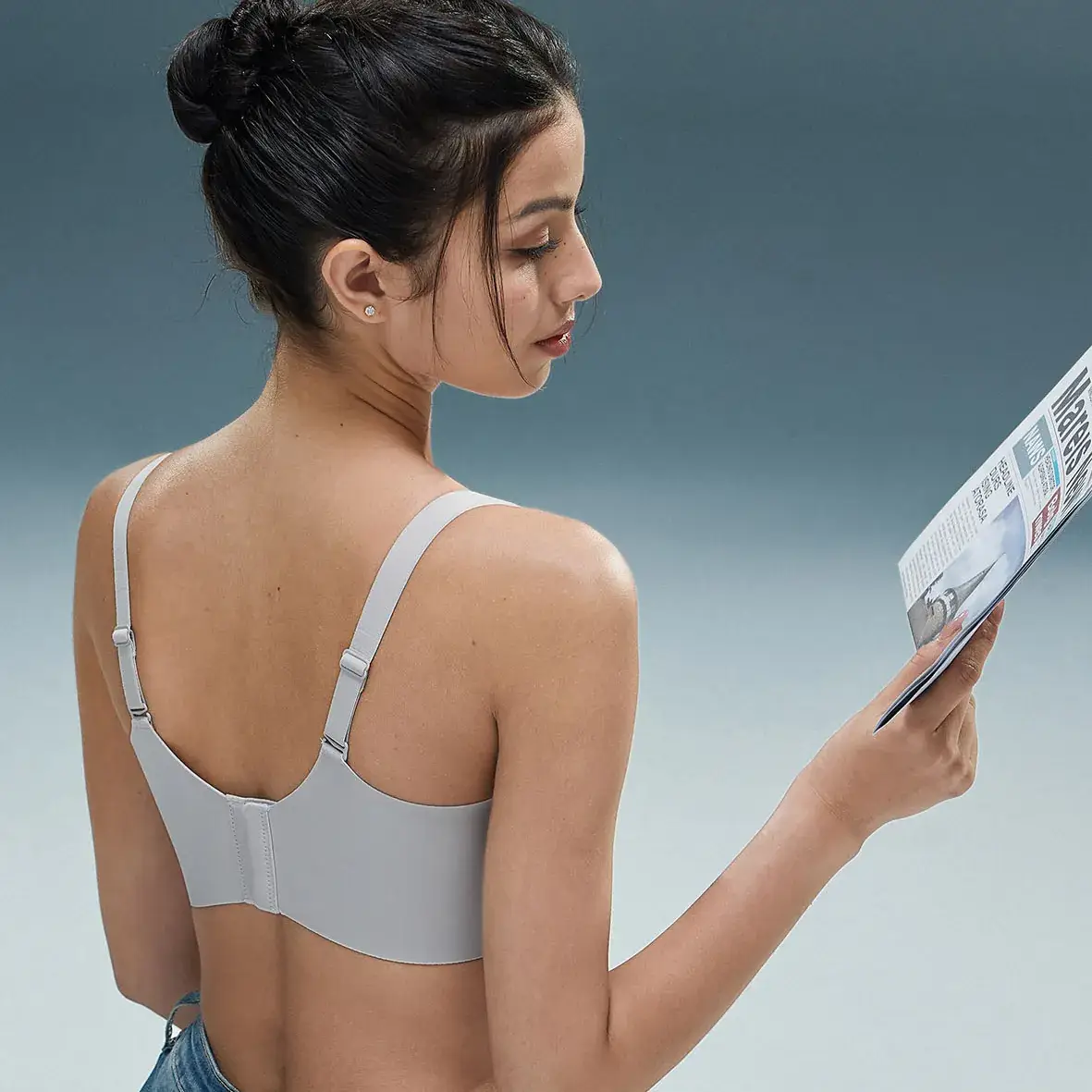 White Rimless Medium Thick Underwear Small