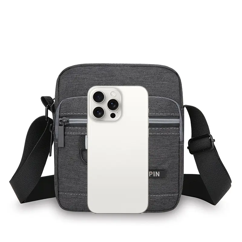 Waterproof Multi-Pocket Shoulder Bag for Men Women - Image 4
