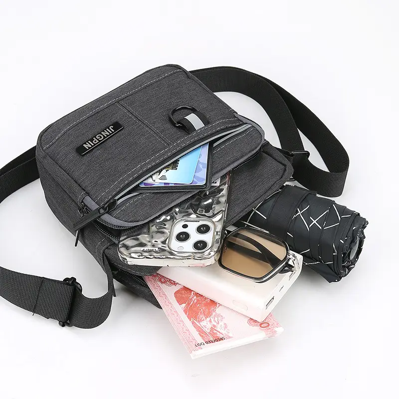 Waterproof Multi-Pocket Shoulder Bag for Men Women - Image 5
