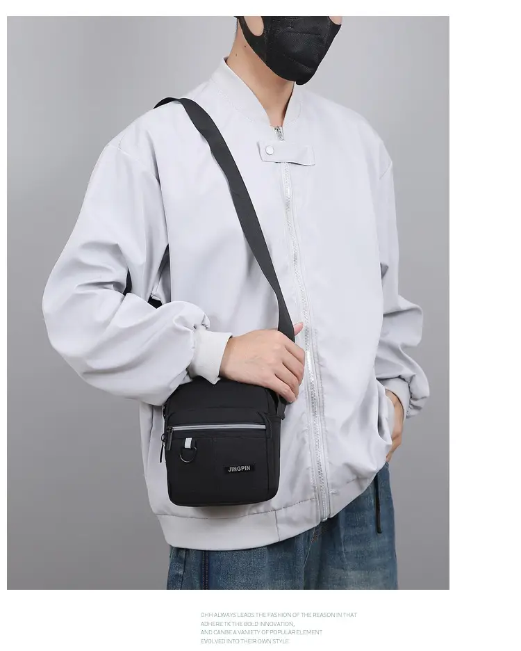 Waterproof Multi-Pocket Shoulder Bag for Men Women — feature 22