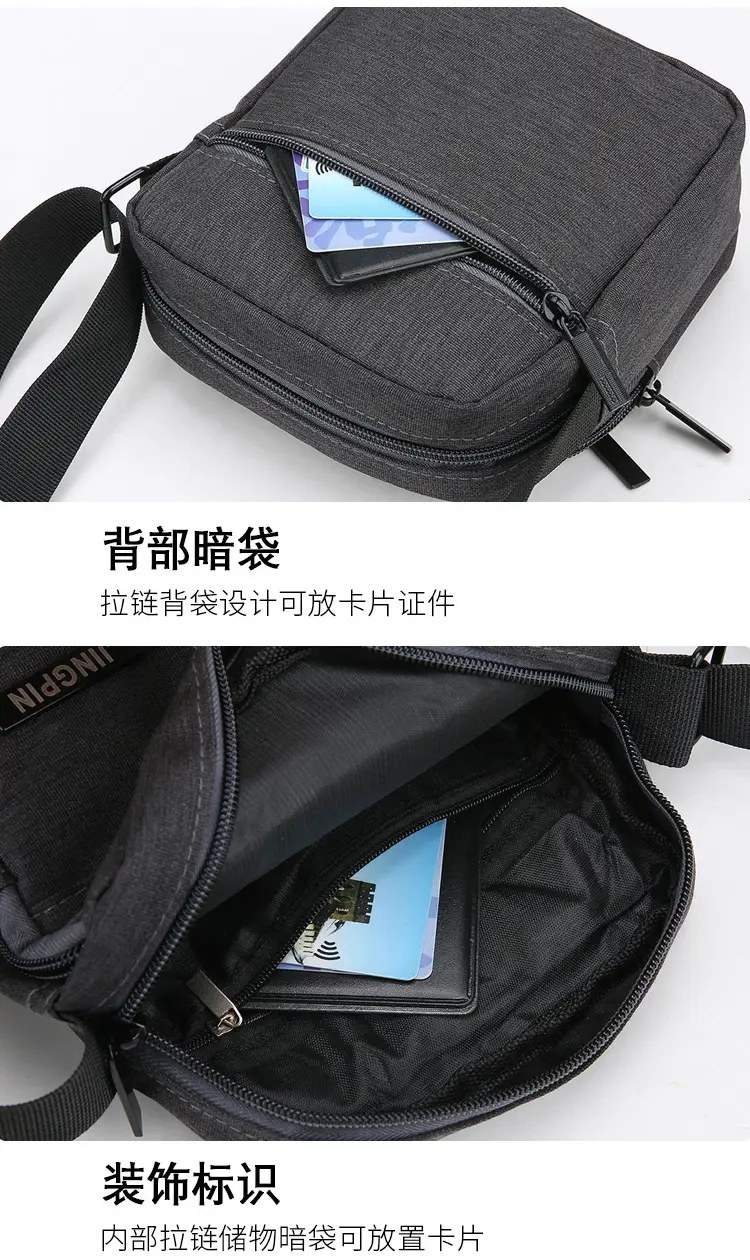 Waterproof Multi-Pocket Shoulder Bag for Men Women — feature 34