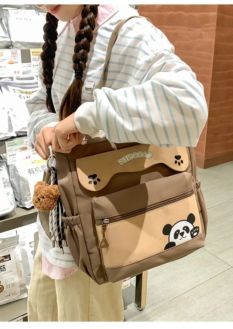 Red Panda Print Shoulder Bag for Women — feature 12