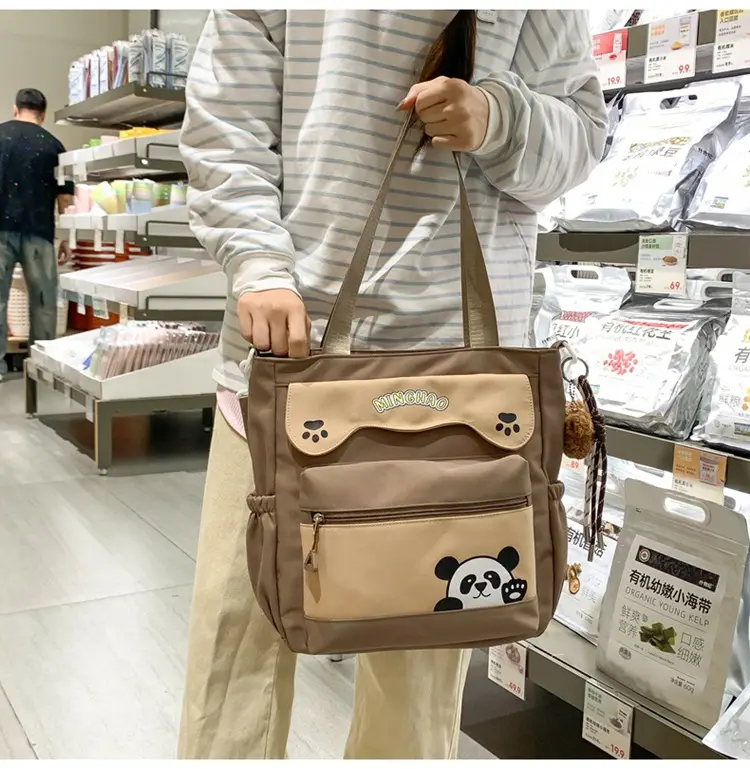 Red Panda Print Shoulder Bag for Women — feature 13
