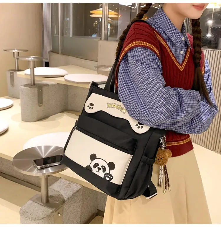 Red Panda Print Shoulder Bag for Women — feature 20