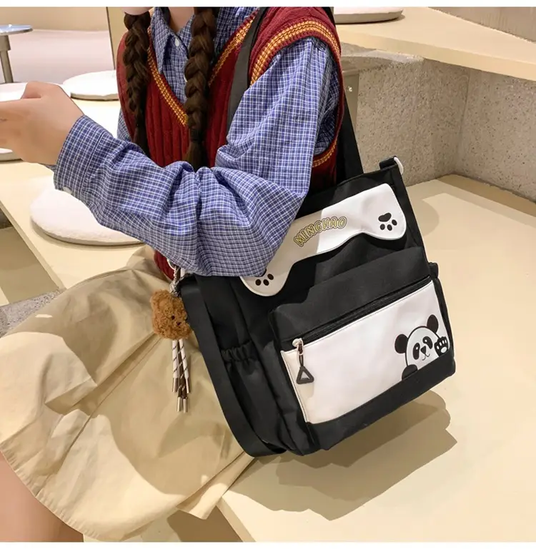 Red Panda Print Shoulder Bag for Women — feature 21