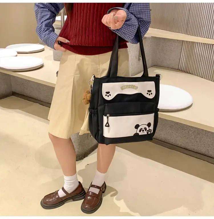 Red Panda Print Shoulder Bag for Women — feature 22