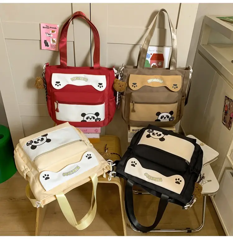 Red Panda Print Shoulder Bag for Women — feature 31