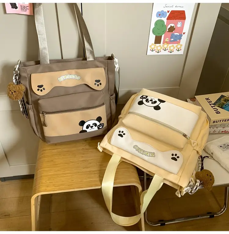 Red Panda Print Shoulder Bag for Women — feature 32