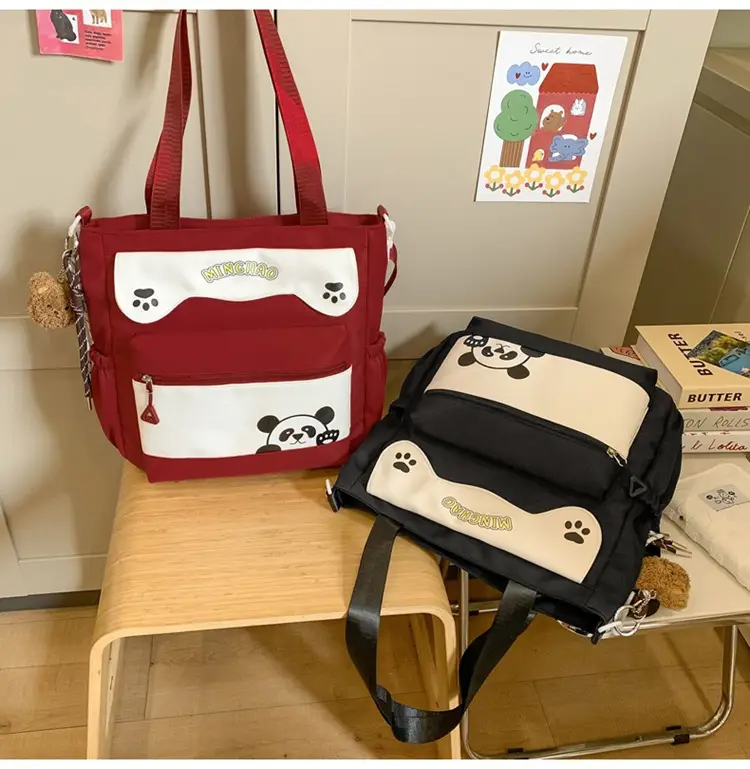 Red Panda Print Shoulder Bag for Women — feature 33