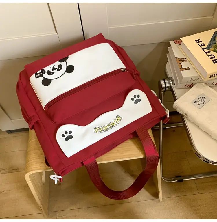 Red Panda Print Shoulder Bag for Women — feature 35