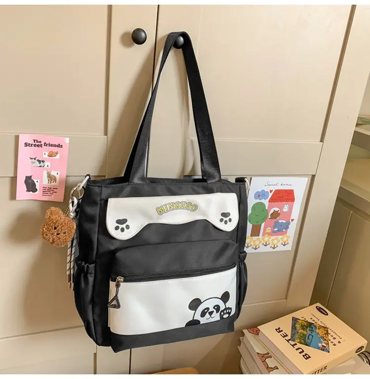 Red Panda Print Shoulder Bag for Women — feature 36