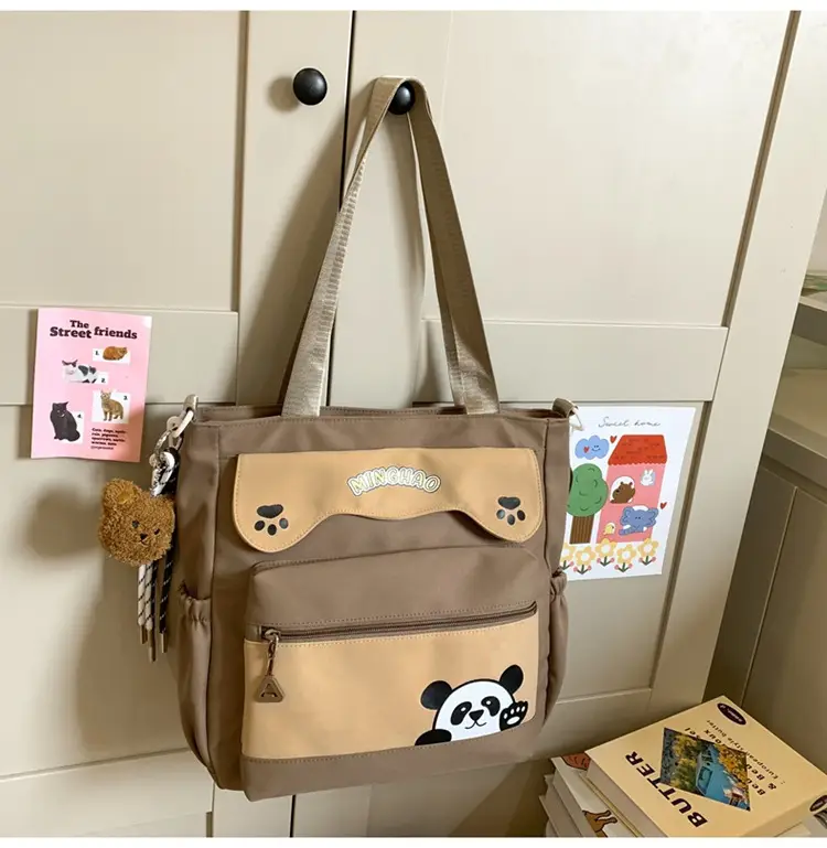 Red Panda Print Shoulder Bag for Women — feature 40