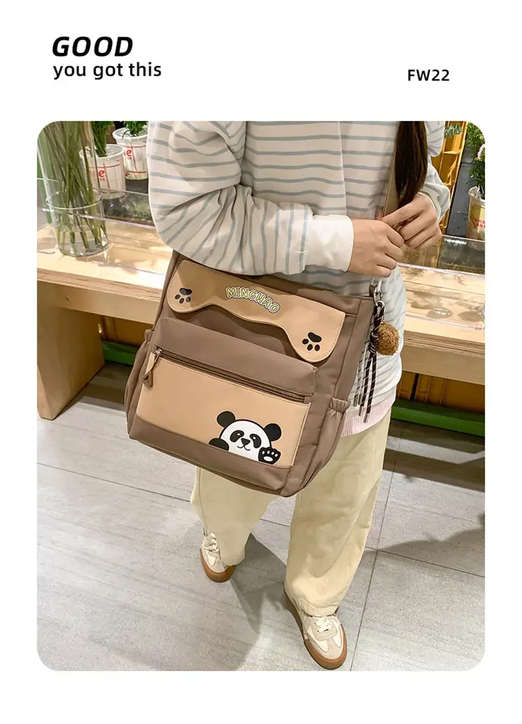 Red Panda Print Shoulder Bag for Women — feature 9