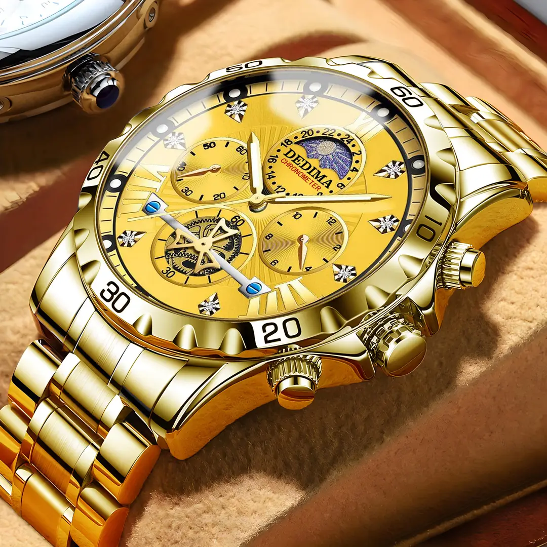 Detima DEDIMA Watch Men's genuine goods Business Students Luminous Waterproof Flywheel Quartz High-end Men's Cross-border — feature 17