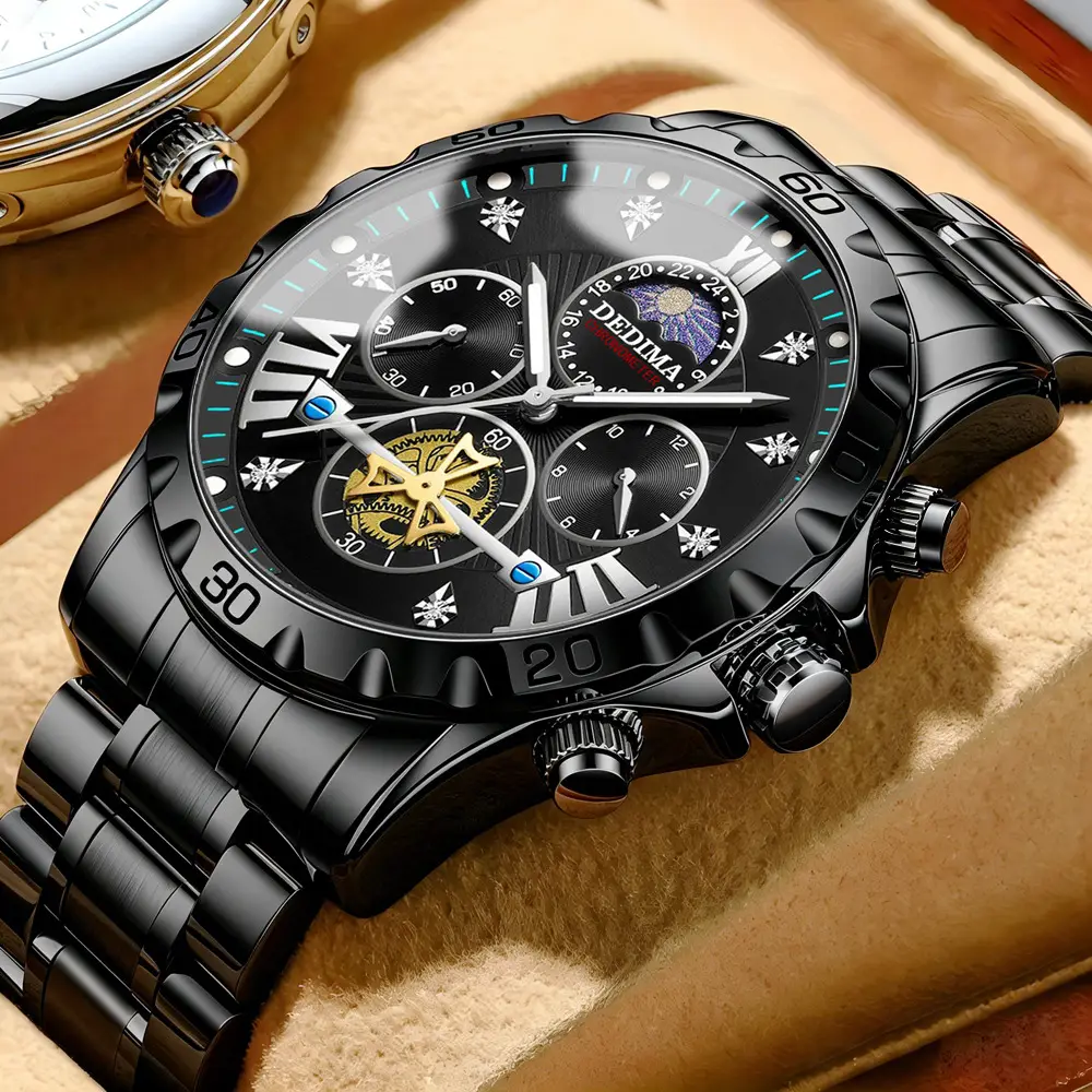 Detima DEDIMA Watch Men's genuine goods Business Students Luminous Waterproof Flywheel Quartz High-end Men's Cross-border — feature 22