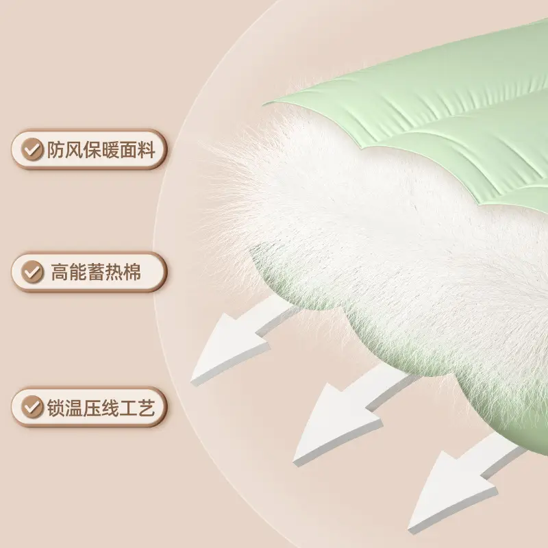 Down Cloth Cotton Slippers Women's Bag Heel Indoor Cotton Shoes Thick-Soled Household Slippers Outer Wear Warm Cotton Shoes Men's Wholesale - Image 8