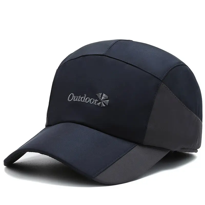 Winter Men's Black Fleece Cap with Ear Protection - Image 2