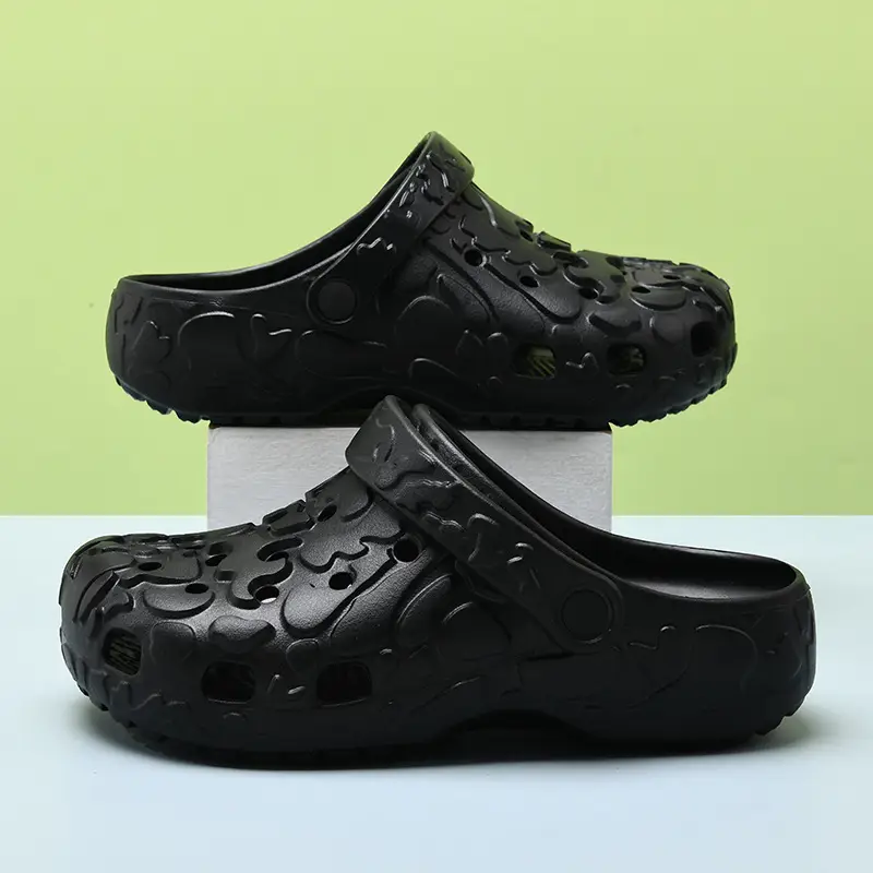 Women's summer high-rise non-slip breathable slippers wear non-smelly feet beach EVA non-slip wear-resistant hole shoes - Image 8