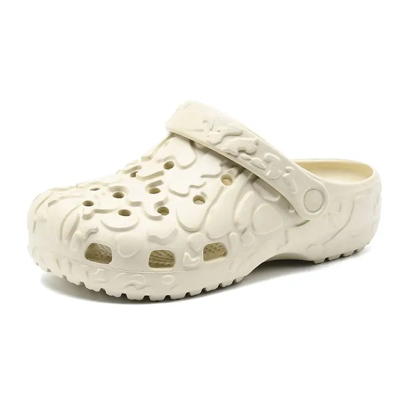 Women's summer high-rise non-slip breathable slippers wear non-smelly feet beach EVA non-slip wear-resistant hole shoes - Image 9
