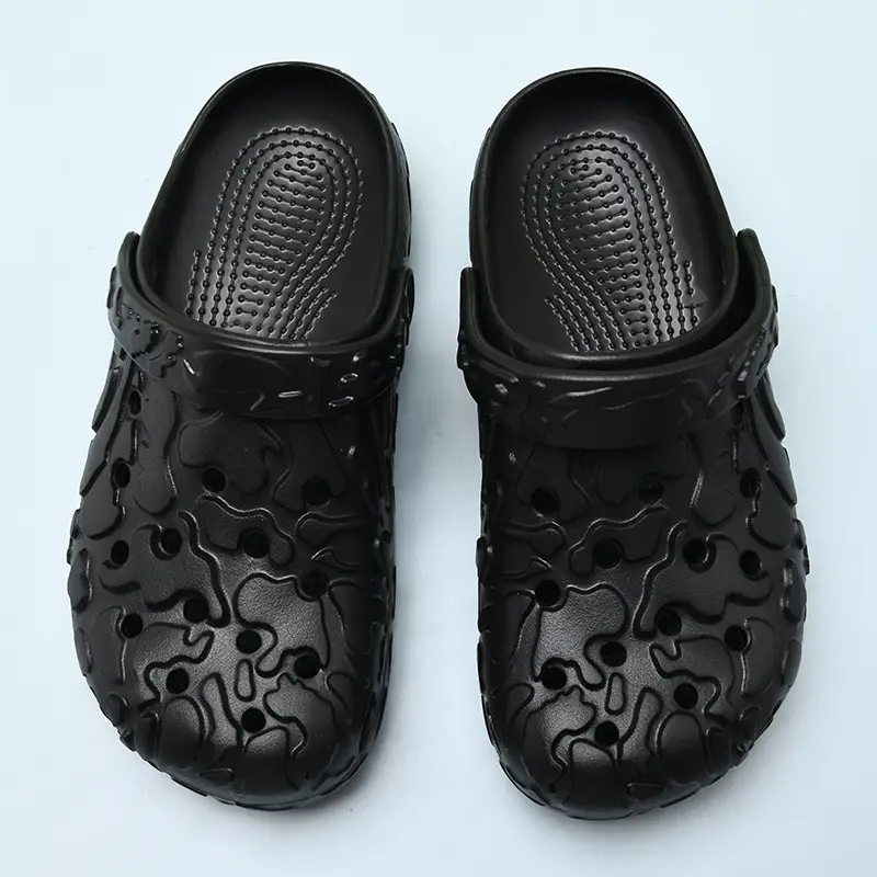 Women's summer high-rise non-slip breathable slippers wear non-smelly feet beach EVA non-slip wear-resistant hole shoes - Image 2