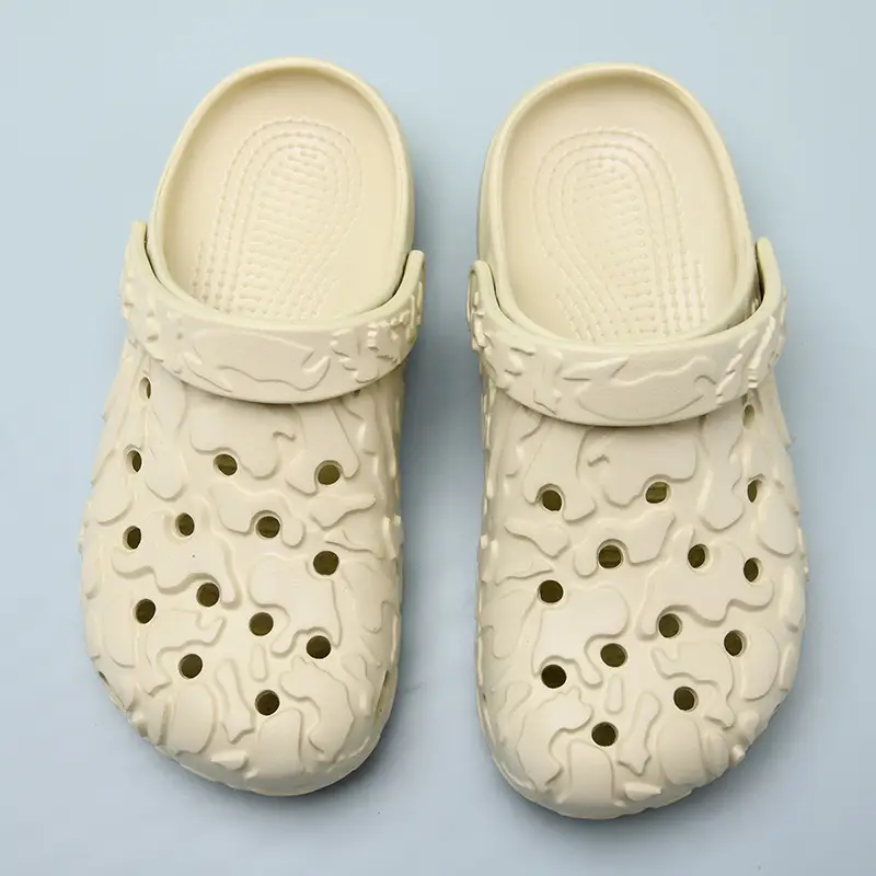 Women's summer high-rise non-slip breathable slippers wear non-smelly feet beach EVA non-slip wear-resistant hole shoes - Image 4