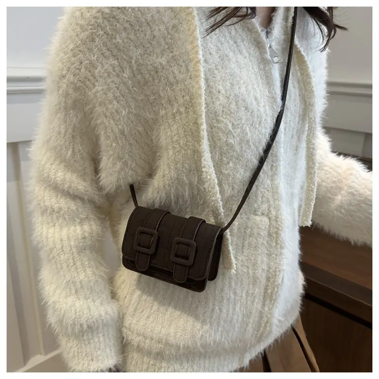 2024 Women's Square Bag Shoulder Crossbody Brown — feature 14