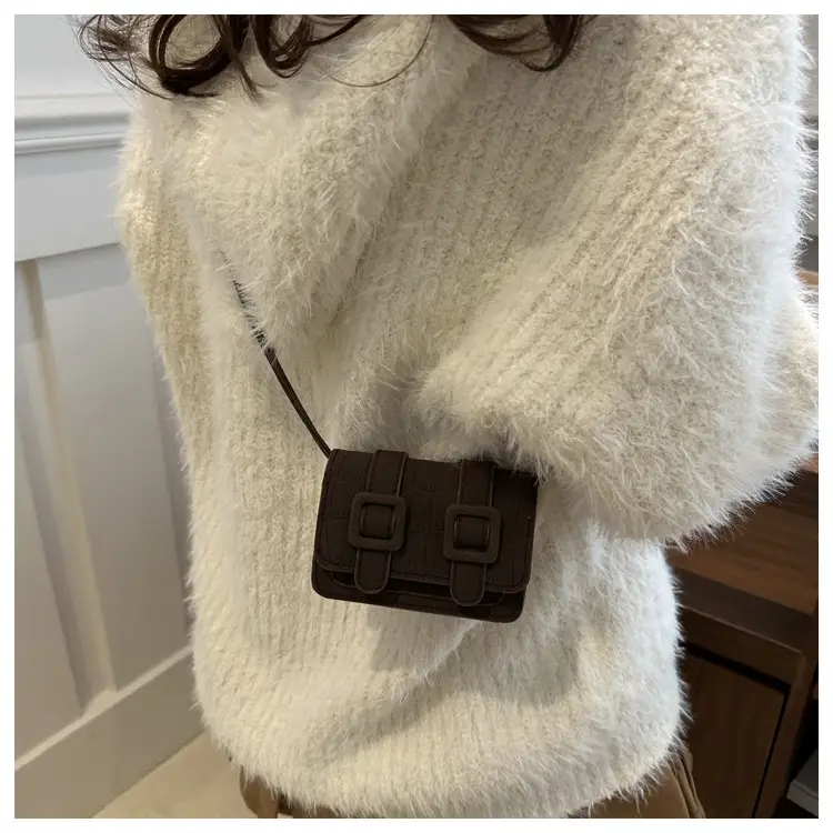 2024 Women's Square Bag Shoulder Crossbody Brown — feature 15