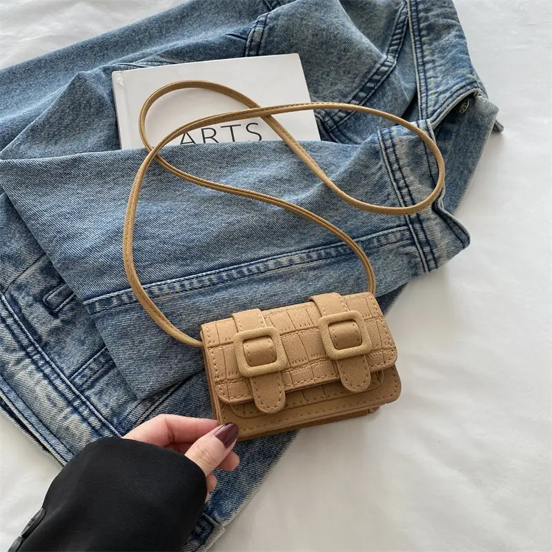 2024 Women's Square Bag Shoulder Crossbody Brown - Image 2