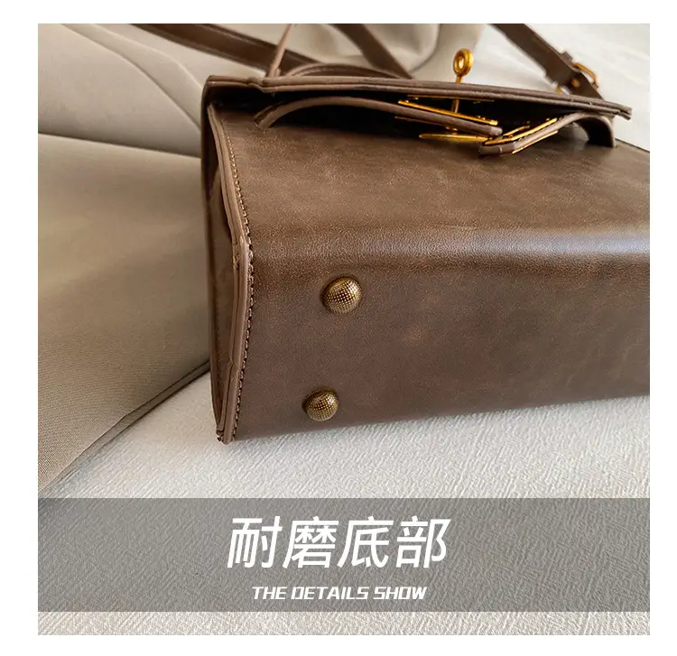 2024 Vintage Kelly Handbag Black Gold Shoulder Crossbody — feature 6