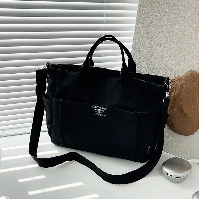Canvas Crossbody Bag Female Student Large Capacity Shoulder Bag - Image 7