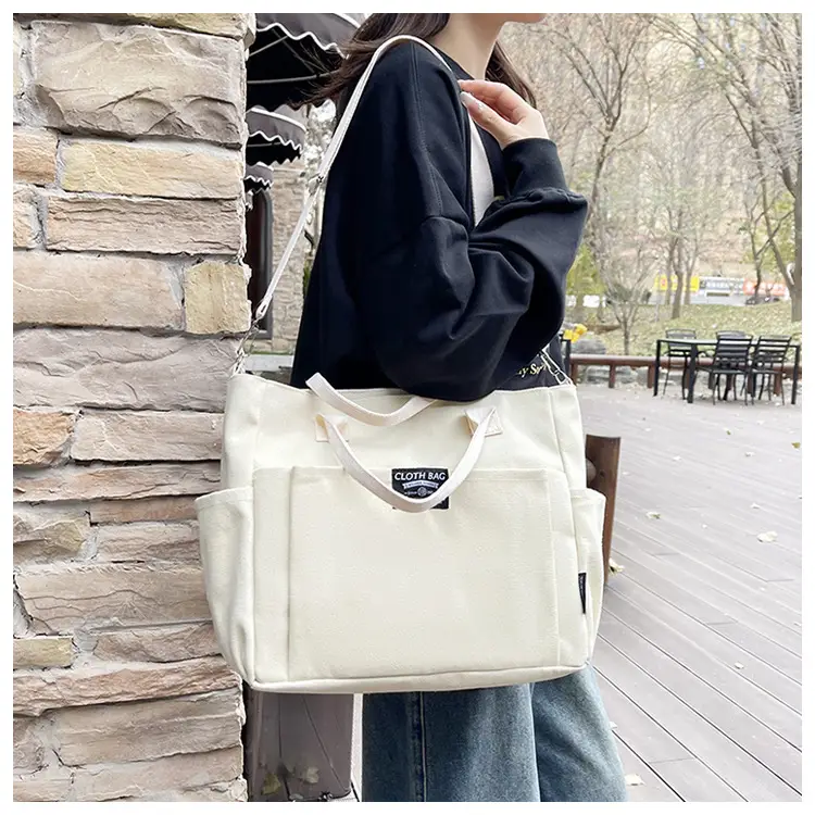 Canvas Crossbody Bag Female Student Large Capacity Shoulder Bag — feature 14