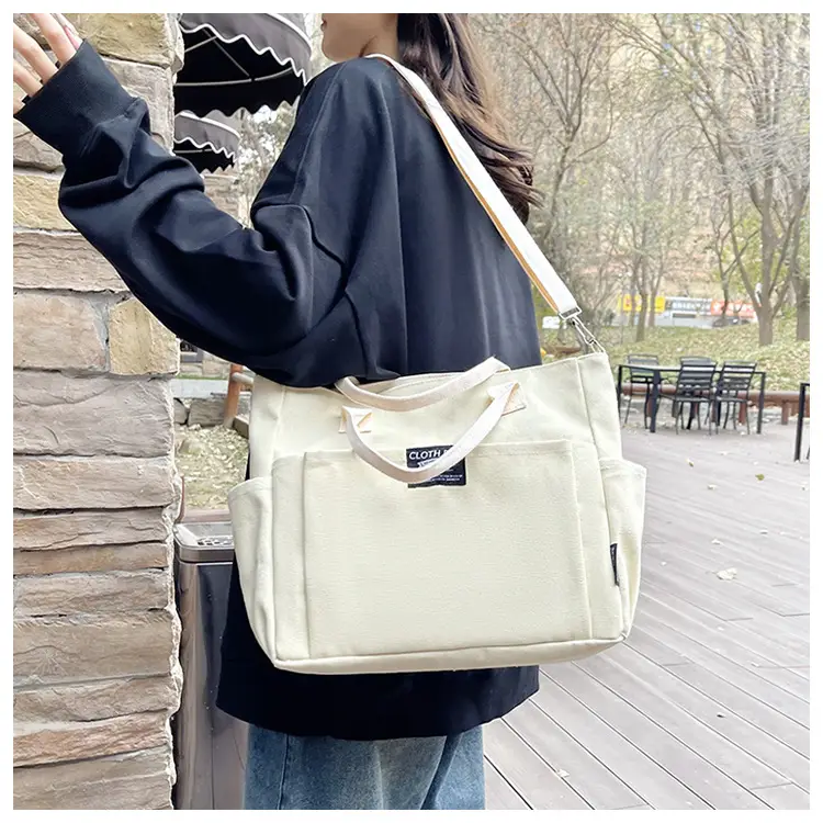 Canvas Crossbody Bag Female Student Large Capacity Shoulder Bag — feature 15