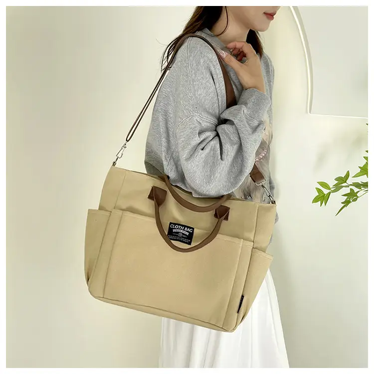 Canvas Crossbody Bag Female Student Large Capacity Shoulder Bag — feature 17