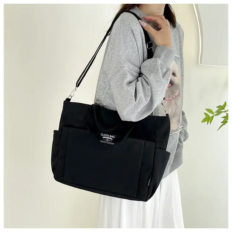 Canvas Crossbody Bag Female Student Large Capacity Shoulder Bag — feature 20