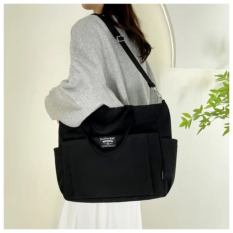Canvas Crossbody Bag Female Student Large Capacity Shoulder Bag — feature 21