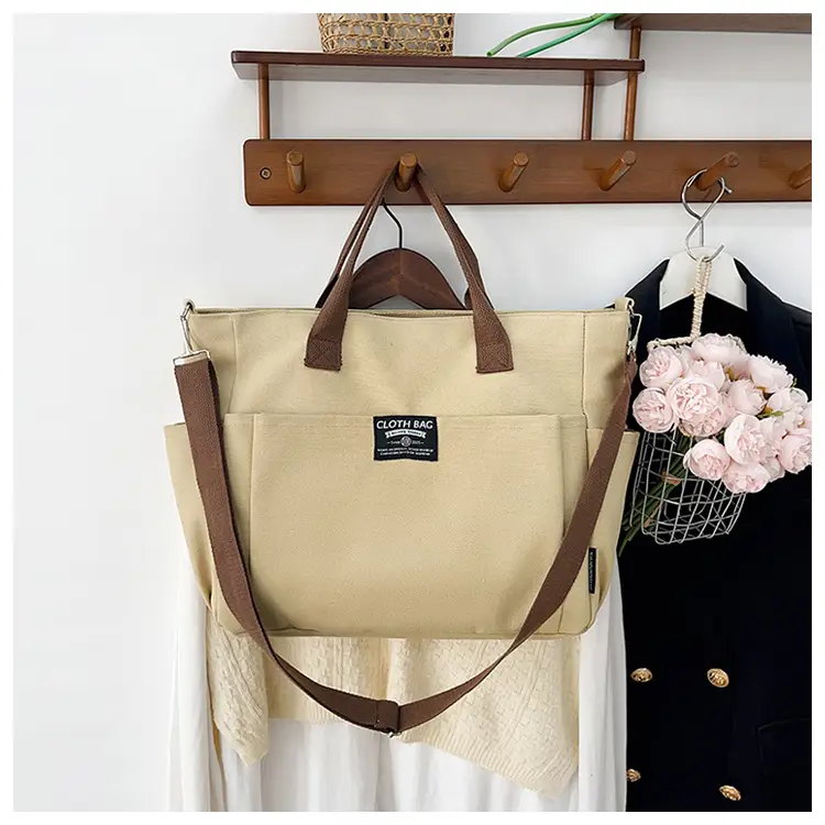 Canvas Crossbody Bag Female Student Large Capacity Shoulder Bag — feature 22