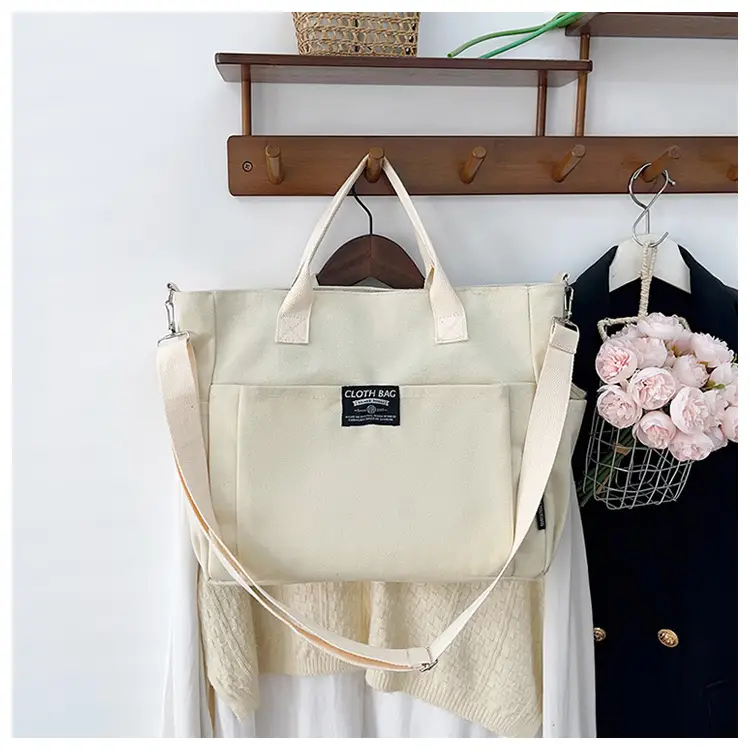 Canvas Crossbody Bag Female Student Large Capacity Shoulder Bag — feature 23