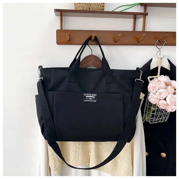 Canvas Crossbody Bag Female Student Large Capacity Shoulder Bag — feature 24