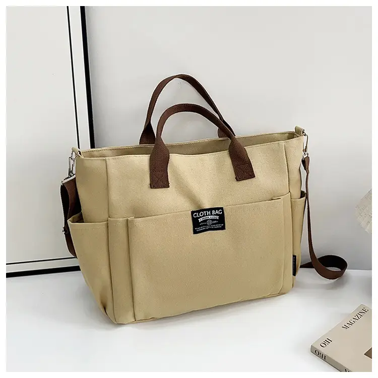 Canvas Crossbody Bag Female Student Large Capacity Shoulder Bag — feature 27