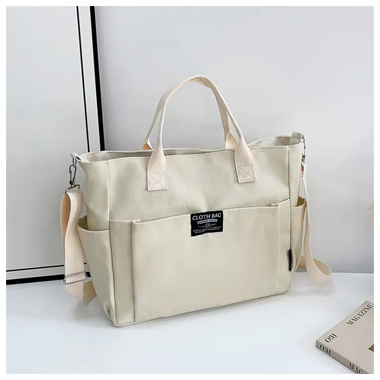 Canvas Crossbody Bag Female Student Large Capacity Shoulder Bag - Image 3