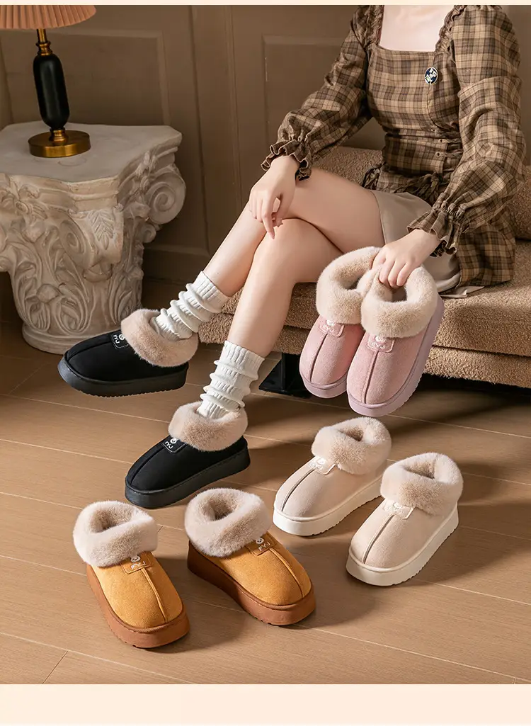 New Style Cotton Slippers Women's Plush Women's Women's Outwear Slippers Home Cotton Shoes eva Deodorant Non-slip Cotton Slippers — feature 14