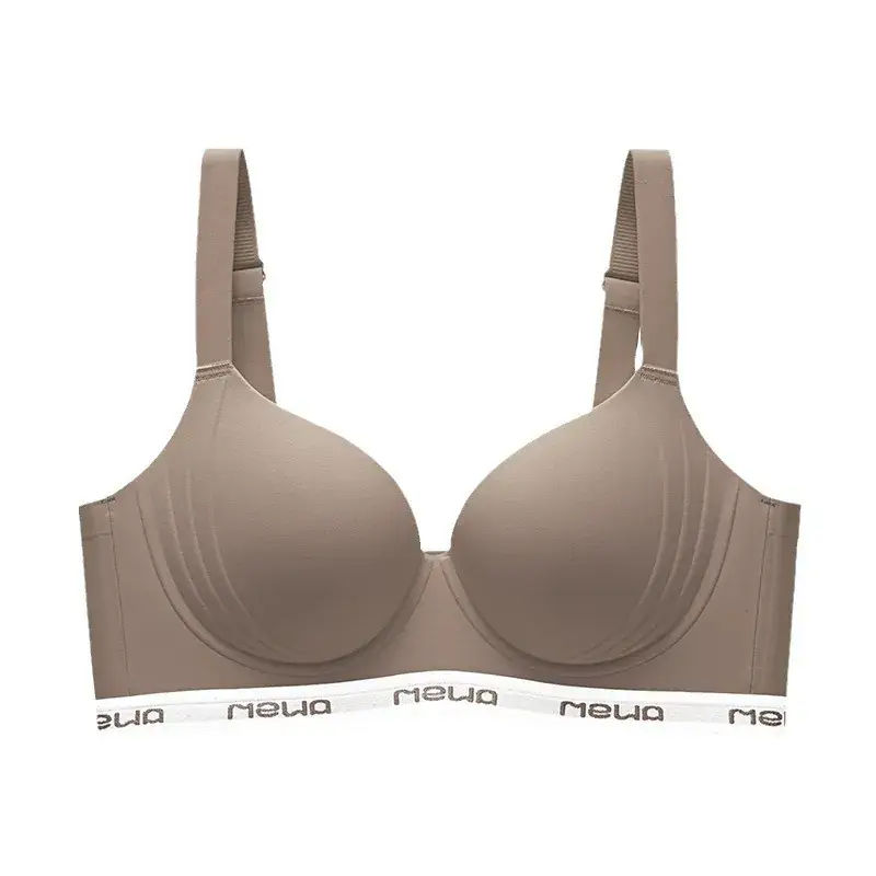 Women's Red Tilting Seamless Bra Large Chest Small No Steel Ring - Image 11