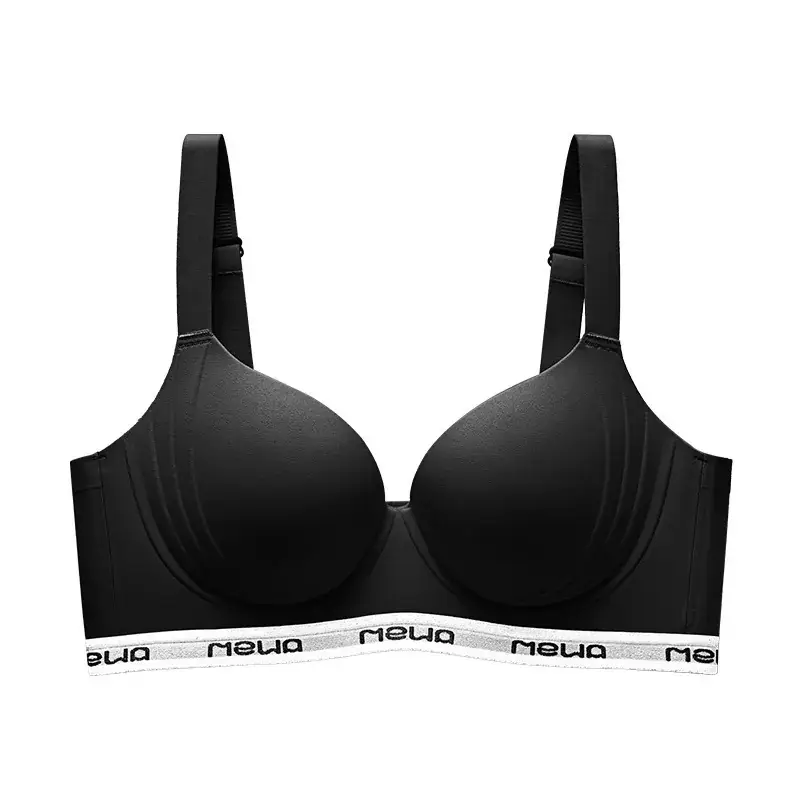 Women's Red Tilting Seamless Bra Large Chest Small No Steel Ring - Image 5