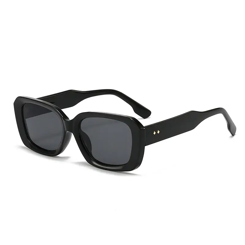Black Square Sunglasses for Women UV Protection - Image 9